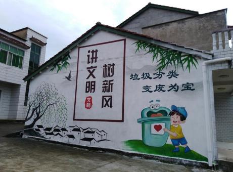 滨海墙绘是现在流行的墙体广告