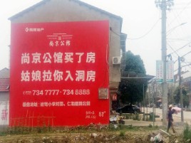滨海墙体广告在乡镇、农村市场的媒体优势