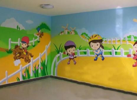 滨海幼儿园墙体彩绘制作流程及注意事项
