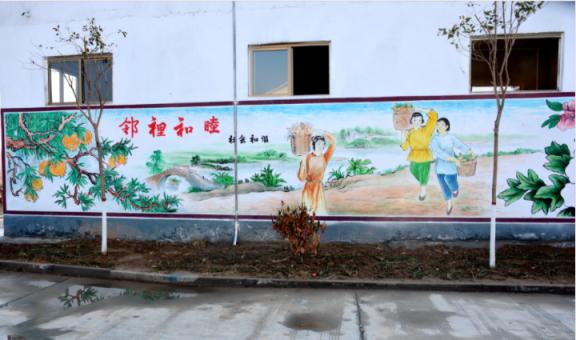 滨海乡镇文化墙 乡风文明焕发新活力