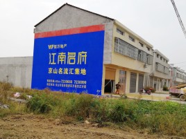 滨海农村墙体广告在不同形式上面展现的不同特色